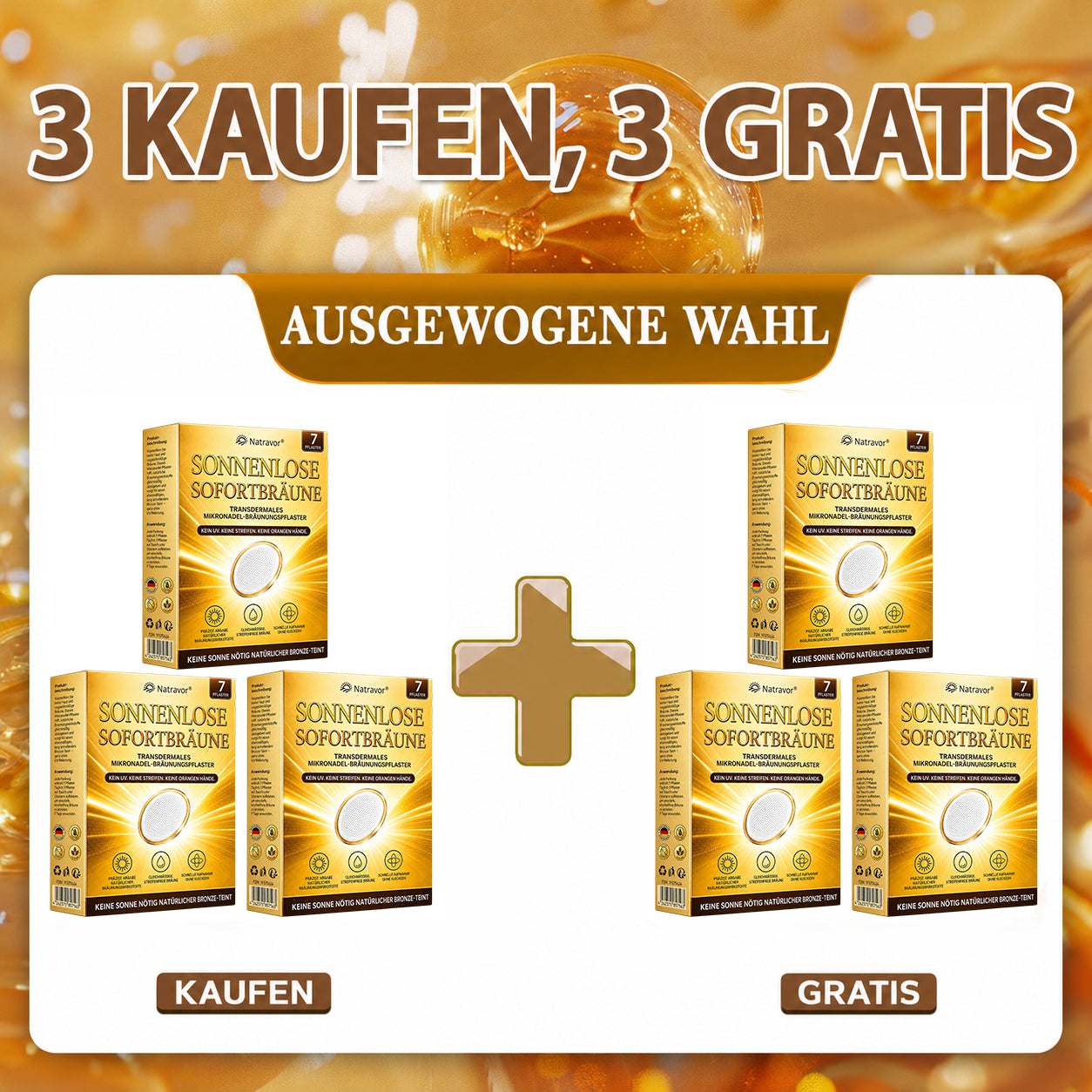 🔥 𝗡𝗮𝘁𝗿𝗮𝘃𝗼𝗿® Mikronadel-Bräunungspflaster: Natürlicher Bronze-Glow ohne UV & DHA