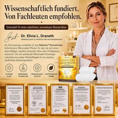 🔥 𝗡𝗮𝘁𝗿𝗮𝘃𝗼𝗿® Mikronadel-Bräunungspflaster: Natürlicher Bronze-Glow ohne UV & DHA